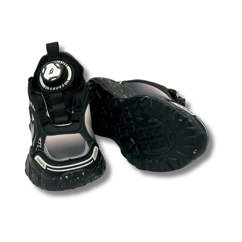 Rotating Buckle Breathable Non Slip Sneakers BLACK (WS- 389)