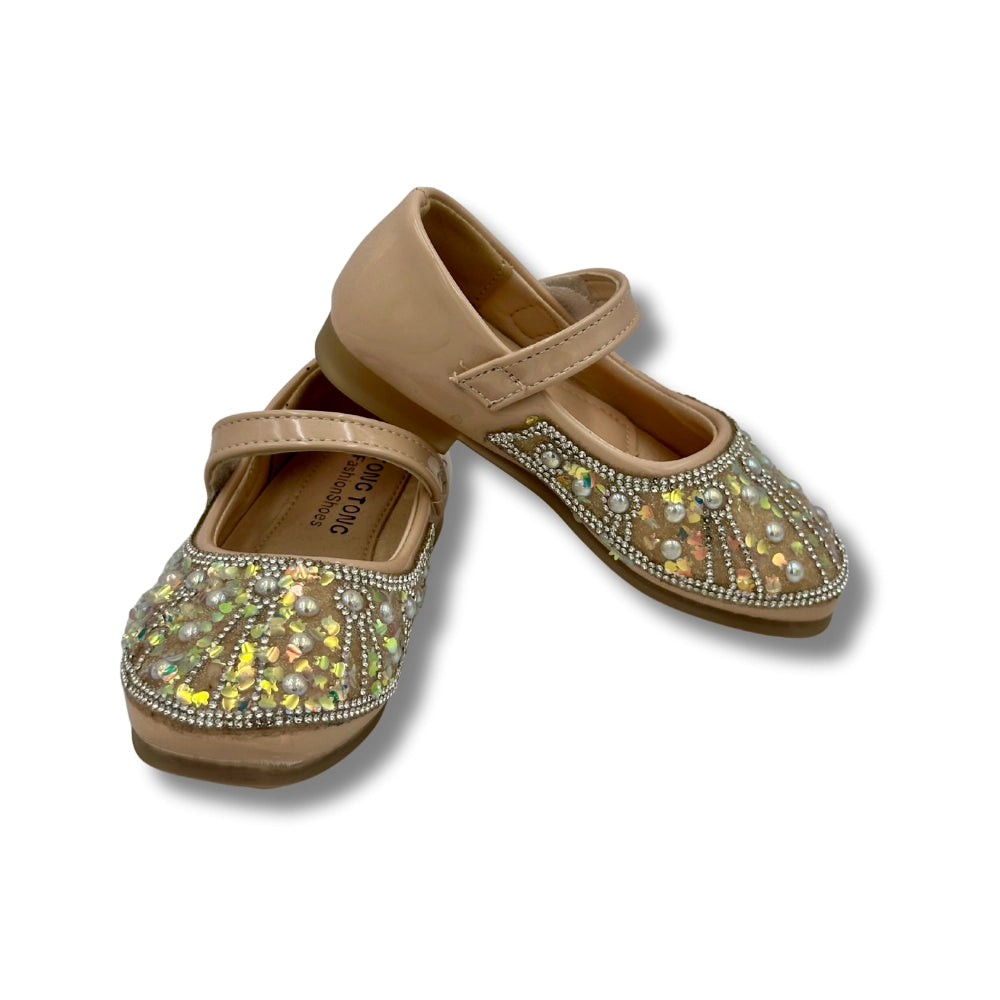 (WS-907) Ballerina Partywear BEIGE  Shoes