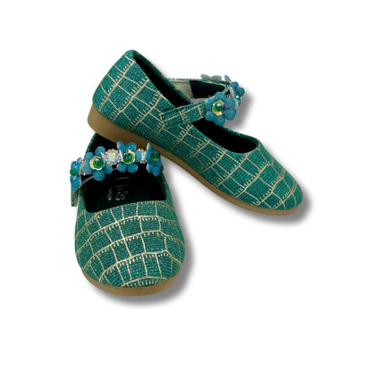(WS-954) Ballerina Partywear GREEN Shoes