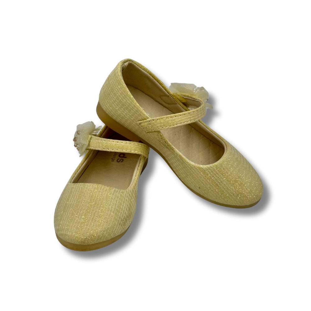 (WS-1190) Ballerina Partywear GOLDEN Shoes