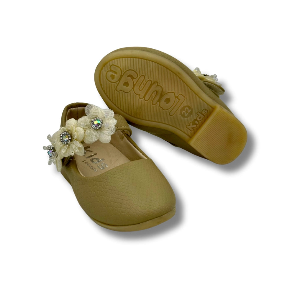 (WS-1170) Ballerina Partywear GOLDEN Shoes