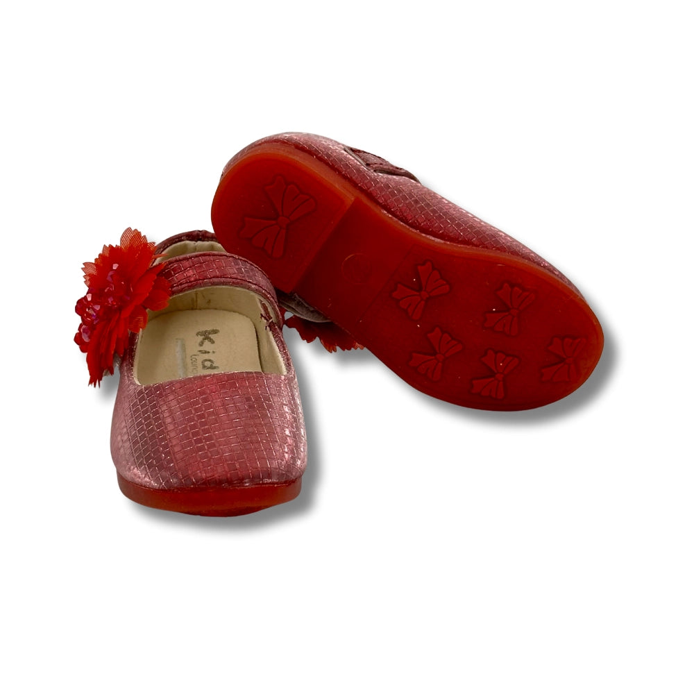 (WS-1271) Ballerina Partywear ROSE RED Shoes
