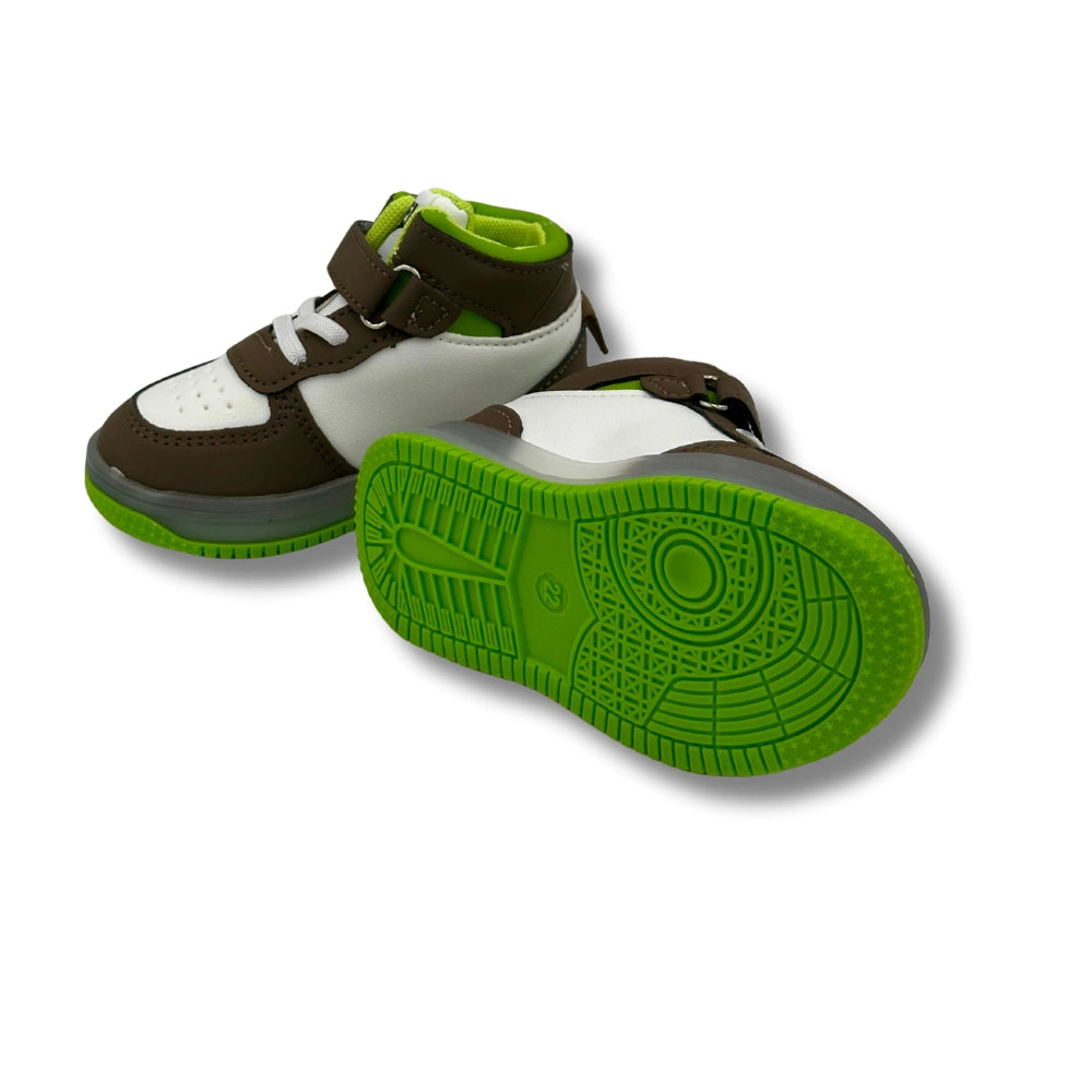 Sport Shoes GREEN with LIGHTS (WS-445)