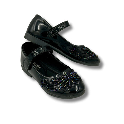 (WS-400) Ballerina Partywear BLACK Shoes