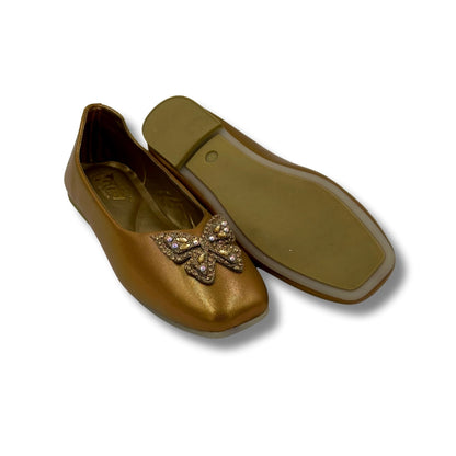 (WS-1072) Ballerina Partywear BRONZE Shoes