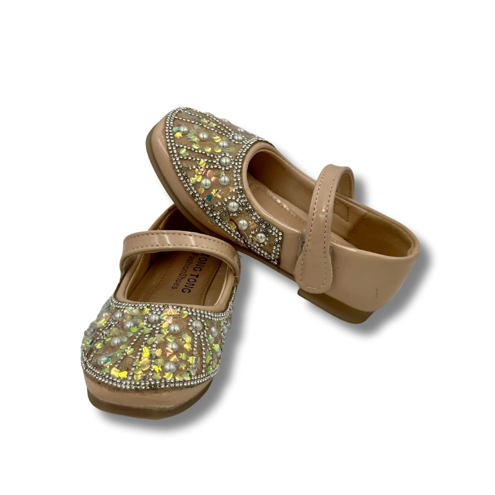 (WS-907) Ballerina Partywear BEIGE  Shoes