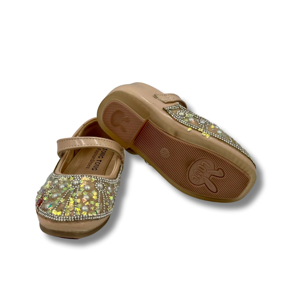 (WS-907) Ballerina Partywear BEIGE  Shoes